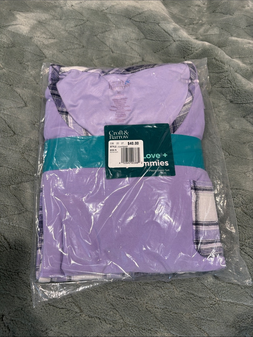 Croft & Barrow Women’s Lavender Pajama Set